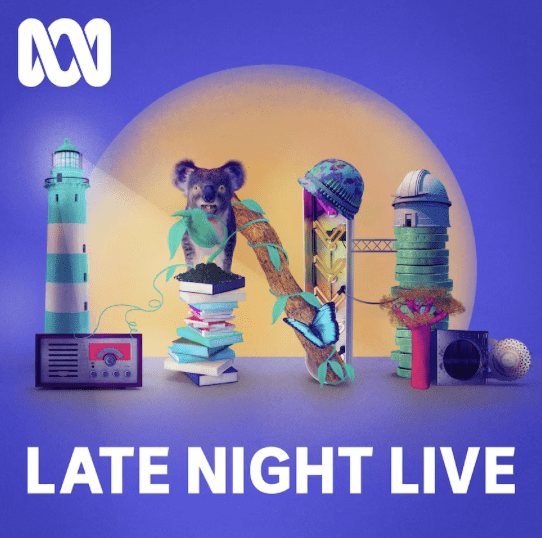 logo of the Late Night Live radio and podcast show. Host, David Marr