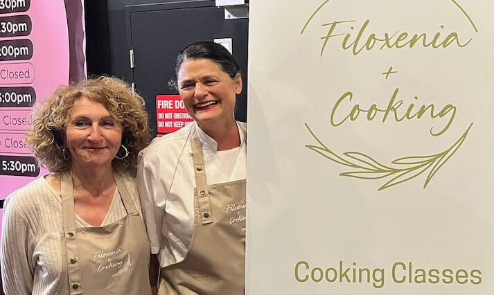 Tina Germanos,Lily Maras, Maeve O'mara launch Filoxenia at Adelaide Central Market MArch 2026