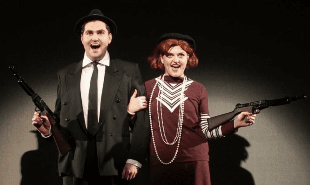 Kristian Latella and Ava-Rose Askew. BOnnie and Clydde. Marie Clarke Musical