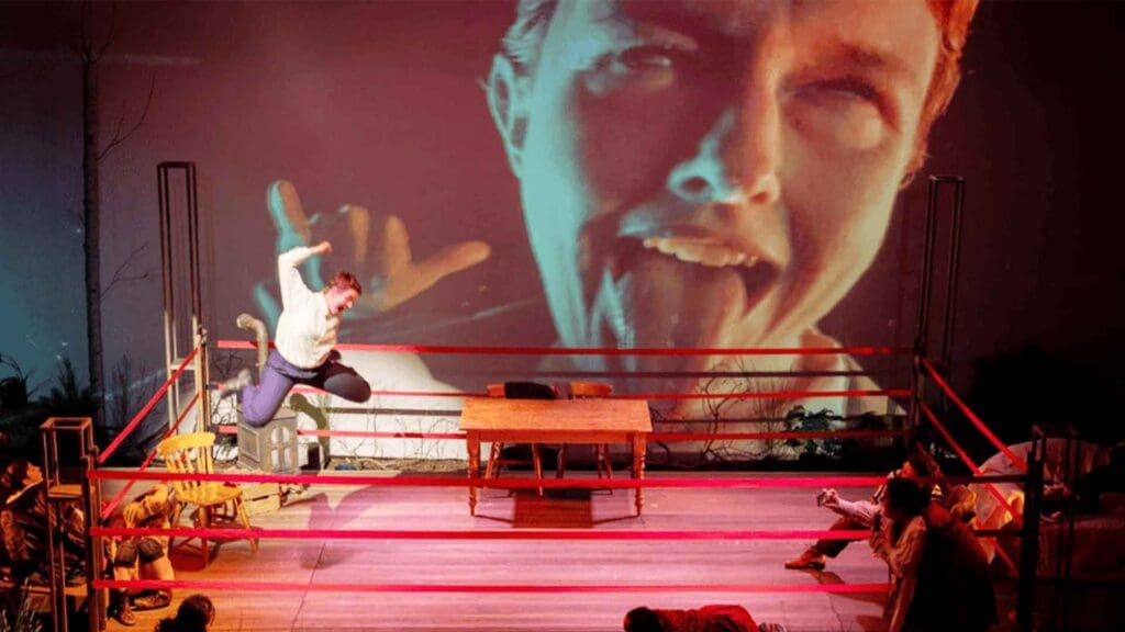 Paper Mouth Theatre Uncle Vanya wrestling smackdown