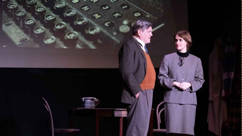brant eustice and tiana cooper in "Breaking the Code", St Jude's PLayers