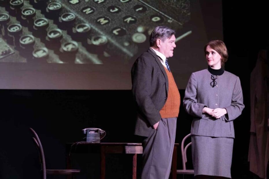 brant eustice and tiana cooper in "Breaking the Code", St Jude's PLayers