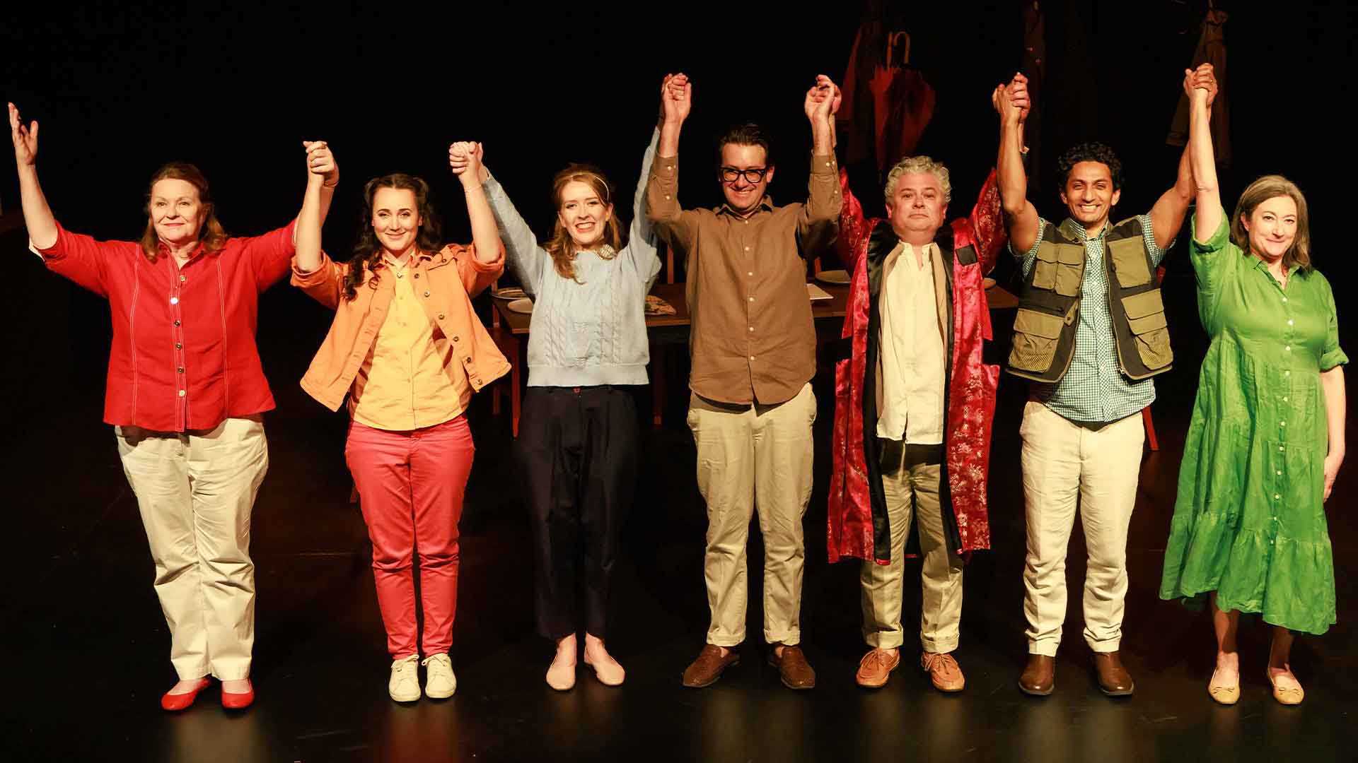 cast of Blue Sky Theatre's "When the Rain STops Falling" at the Marion Cultural Centre. July August 2026
