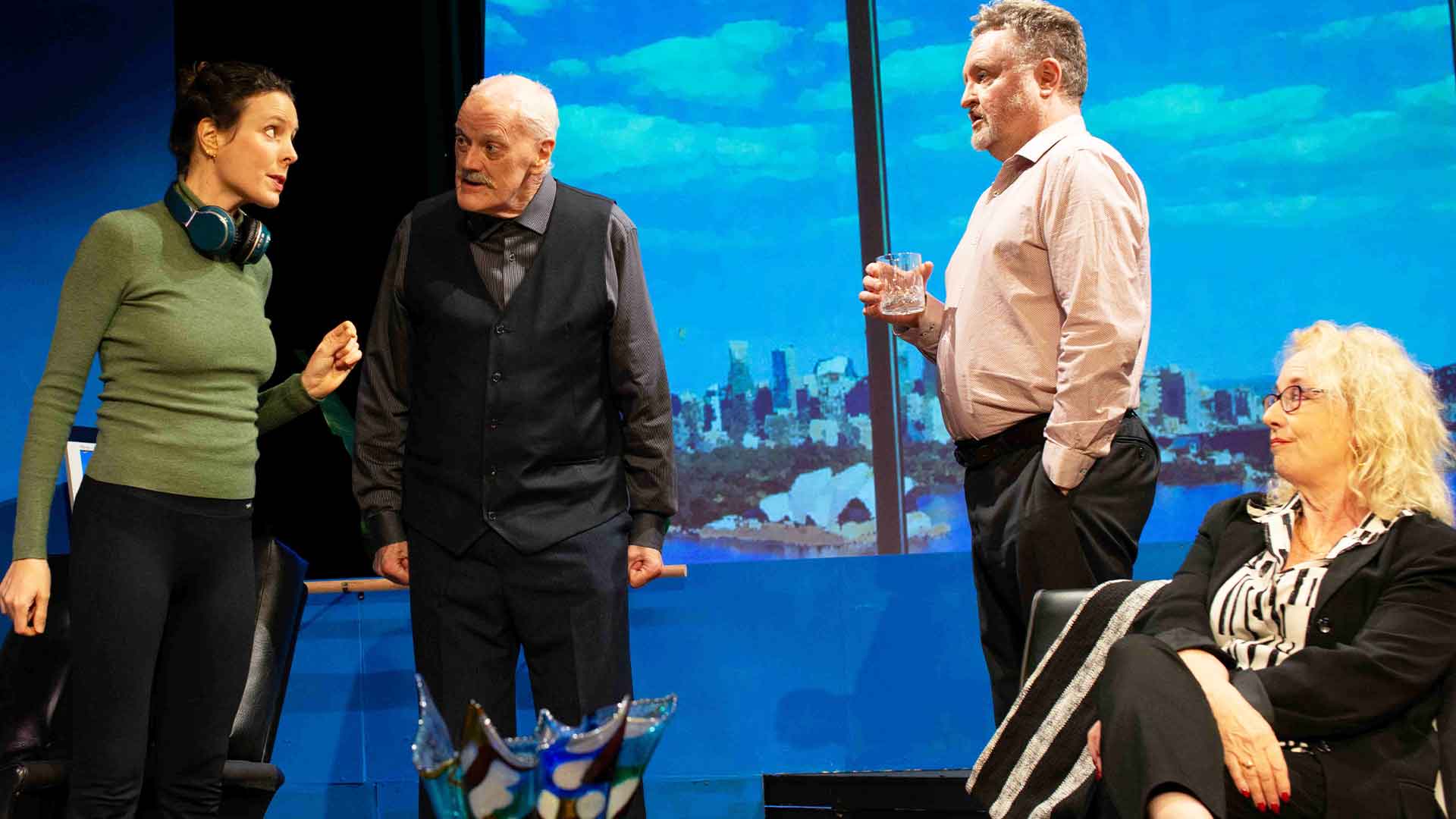 cast of williamson play 'Influence' at Stirling theatre